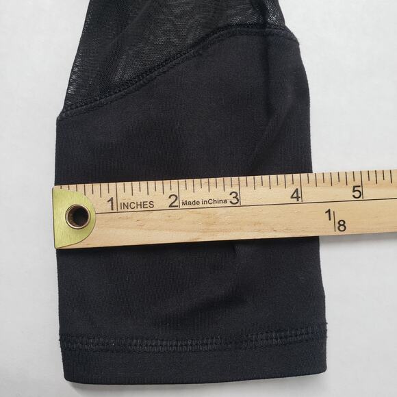 Justice Active Leggings Girls Size 14/16 Black Pink Mesh Athletic Full Length - Picture 8 of 15